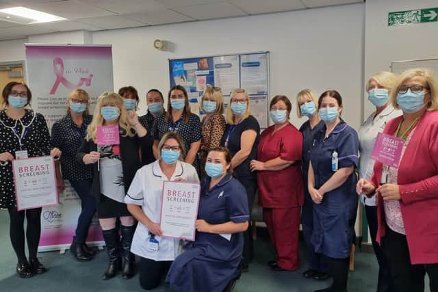 The breast screening team at the Thomas Linacre Centre want to raise £60,000 for a new ultrasound machine