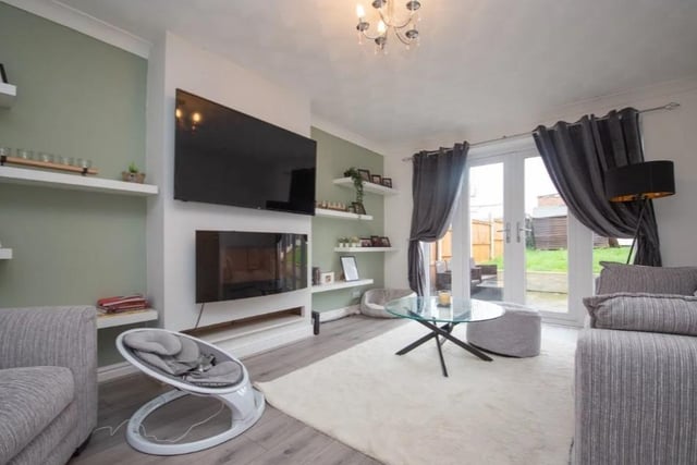 This stunning living room is just one highlight of this delightful three bed semi in Winstanley