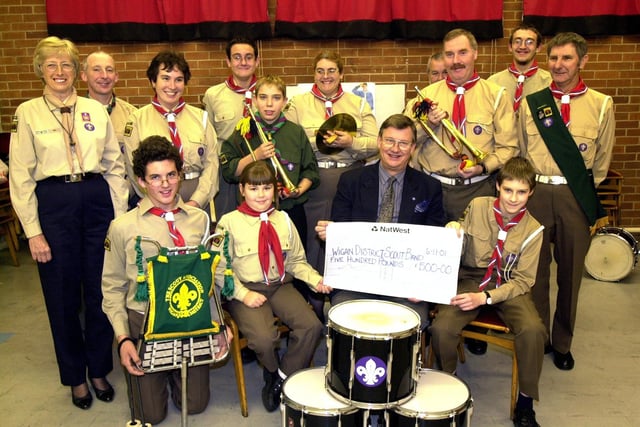 Wigan and District scout marching band receives sponsorship