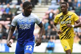 Christ Tiehi was one of a number of Latics players making their final appearances against Rotherham