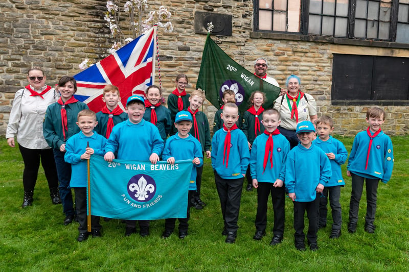 20th Wigan Beavers following the St George's Day Parade. Photo: Kelvin Stuttard