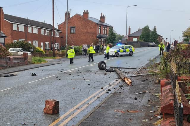 Police sealed off the road for three hours