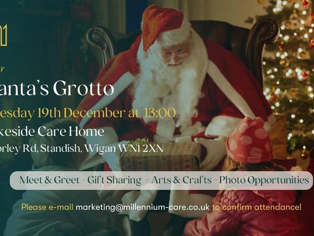 Millennium Care Home in Standish will provide families with the Santa's Grotto experience on Tuesday December 19