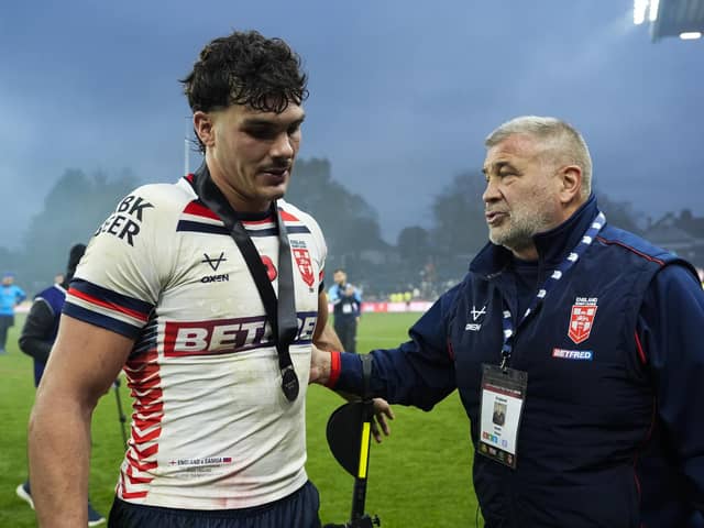 Herbie Farnworth was awarded player of the match following the 34-16 Test win in Leeds