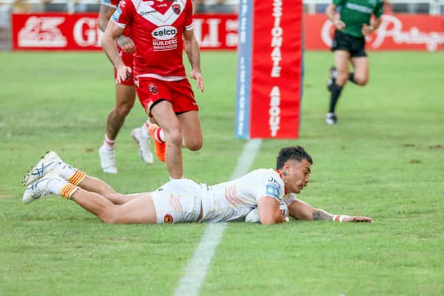 Tiaki Chan scored his first professional try at the weekend