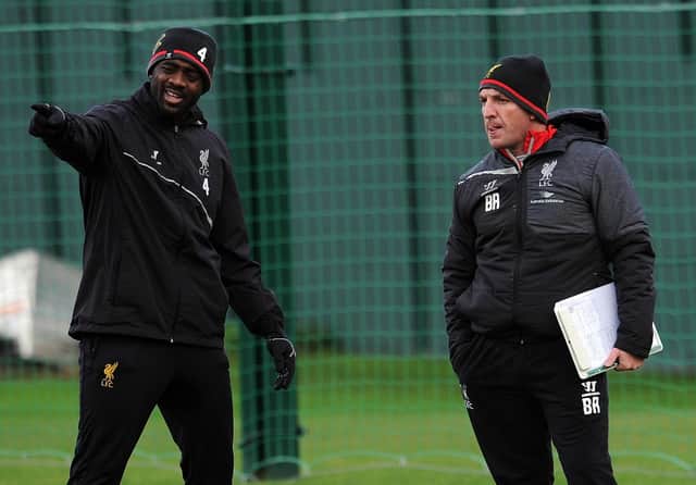 Kolo Toure and Brendan Rodgers