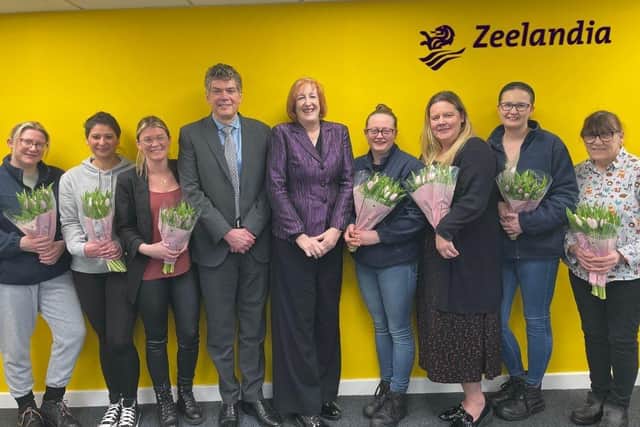 Yvonne pictured with Zeelandia UK colleagues