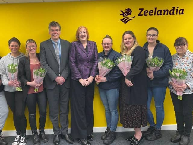 Yvonne pictured with Zeelandia UK colleagues