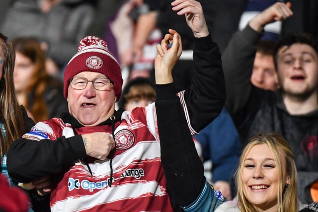 Wigan Warriors fans made their way to the John Smith's Stadium on Friday night.