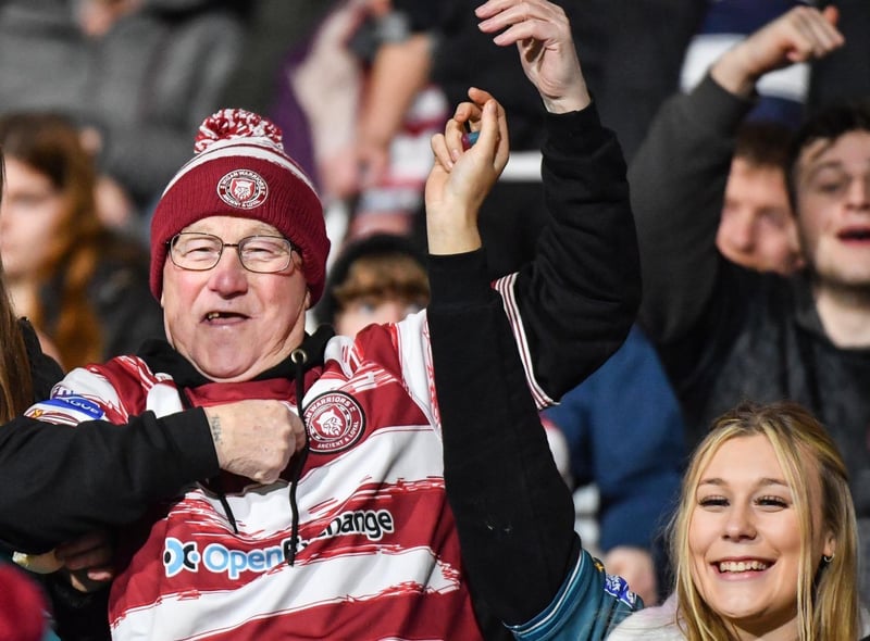 Wigan Warriors fans made their way to the John Smith's Stadium on Friday night.