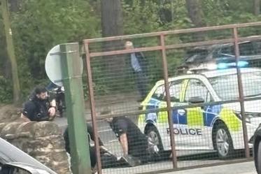 Man arrested after disturbance in shop
