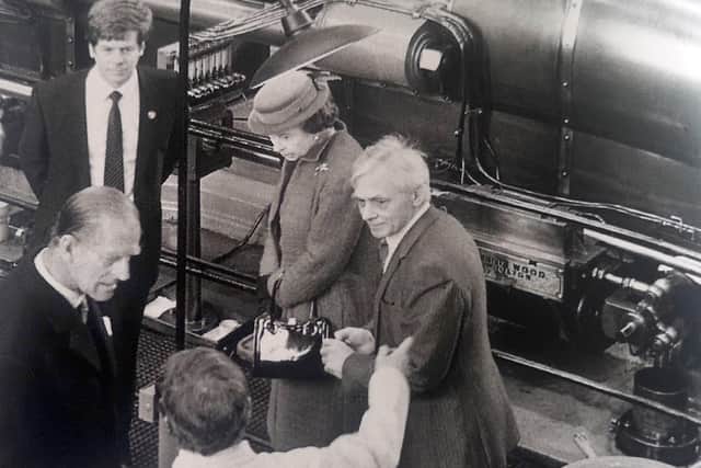 The Queen and Prince Philip at the official opening of Wigan Pier in March 1986.