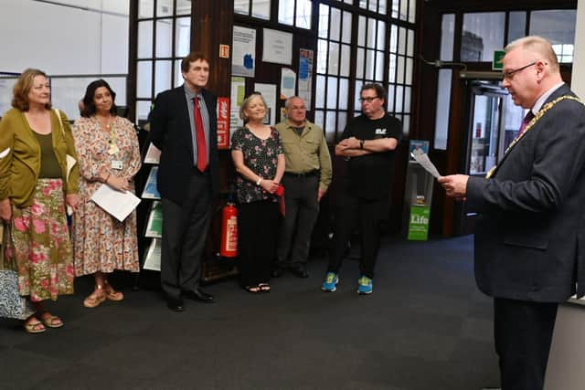 A Wigan Council Blue Plaque was unveiled for Mary O'Shaughnessy at Ashton-in-Makerfield Library.  The new Mayor of Wigan borough Coun Kevin Anderson was in attendance.