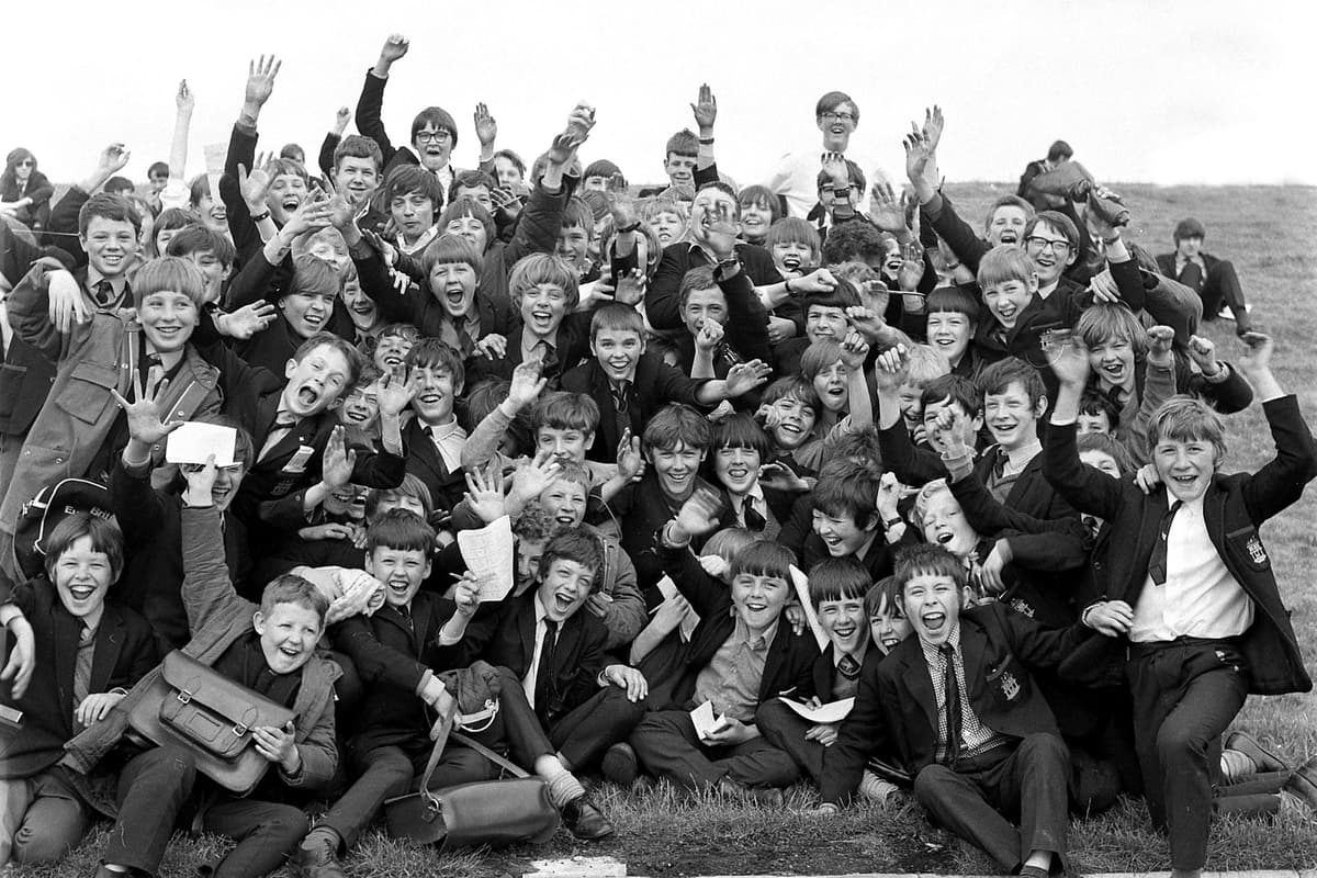 Retro Class Photo RETRO CLASS ACT: Wigan Grammar School