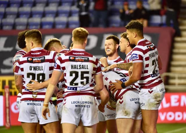 Wigan Warriors welcome Warrington Wolves to the DW Stadium