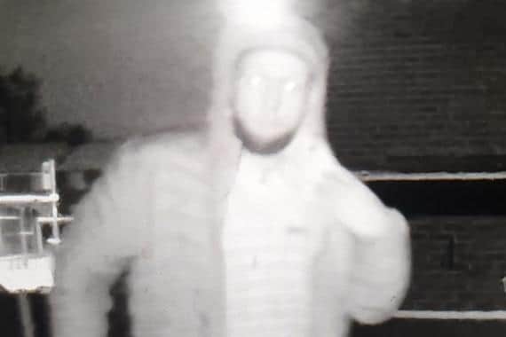 The suspect caught on CCTV