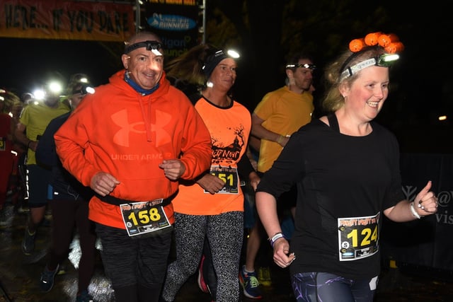 Runners get into the spirit of Halloween as they take part in the second annual Fright Night 10K, run by Fylde Coast Runners and Wigan Council, held at Haigh Woodland Park, Wigan