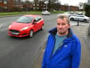 Local resident William Jones is concerned about traffic and speeding vehicles from junction of Morris Street and Greenough Street, Scholes, Wigan.