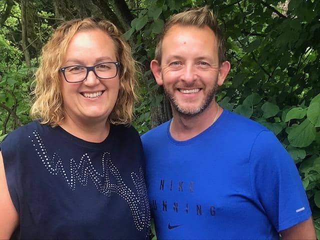Beverley Donbavand and her brave friend Darren Meadows-Jackson will jump from a plane at 15,000 feet over Lancaster in order to raise the £2,500 that’s needed to Name a Puppy through Guide Dogs.