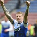 James McClean celebrates Latics' 2-1 victory over Millwall in April