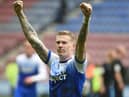 James McClean celebrates Latics' 2-1 victory over Millwall in April