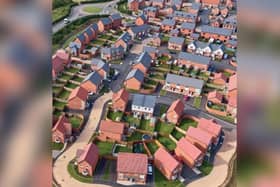 An artist's impression of what the homes will look like in Aspull
