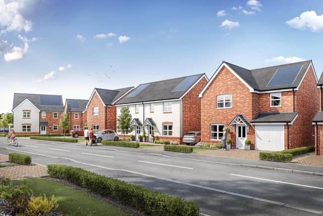 Computer-generated images of how new houses on Pepper Lane, Standish could look