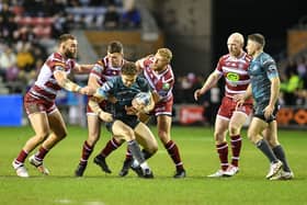 Luke Thompson made his second Wigan appearance against Huddersfield Giants