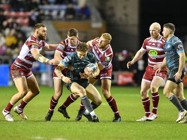 Luke Thompson made his second Wigan appearance against Huddersfield Giants
