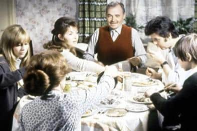 A scene from the 1970 cinema version of Spring and Port Wine whose stars included James Mason, Susan George and Rodney Bewes