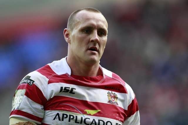 Gareth Hock in the days he played for Wigan Warriors