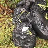 Bin bags full of domestic waste like this were dumped by both Craig Myers and Leanne Bradshaw