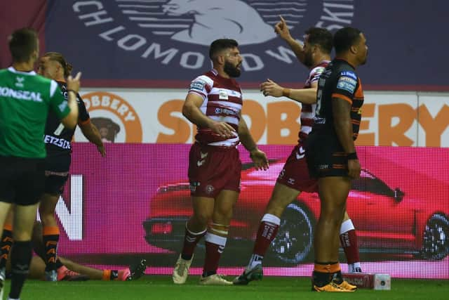 Abbas Miski was among the scorers in Wigan Warriors' victory over Castleford Tigers