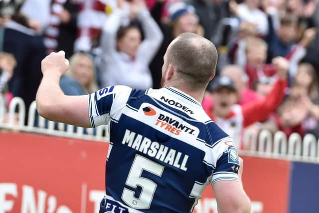 Liam Marshall scored a brace in the game against Castleford Tigers
