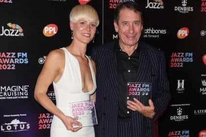 Mica Millar with the Soul Act Of The Year Award and Jools Holland