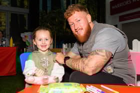 Four-year-old Hattie and Kyle making squishy sculptures