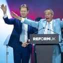 Reform UK Leader Nigel Farage has hailed the twin donations from Christopher Harborne and Ben Delo (Photo by Anthony Devlin/Getty Images)