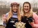 Nikita Jessop (left), who runs The Feel Good Florist, and (right) Michelle Mahoney, who runs Mahoney Pics, are also close neighbours