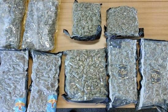 Police recovered around £30-40k worth of cannabis