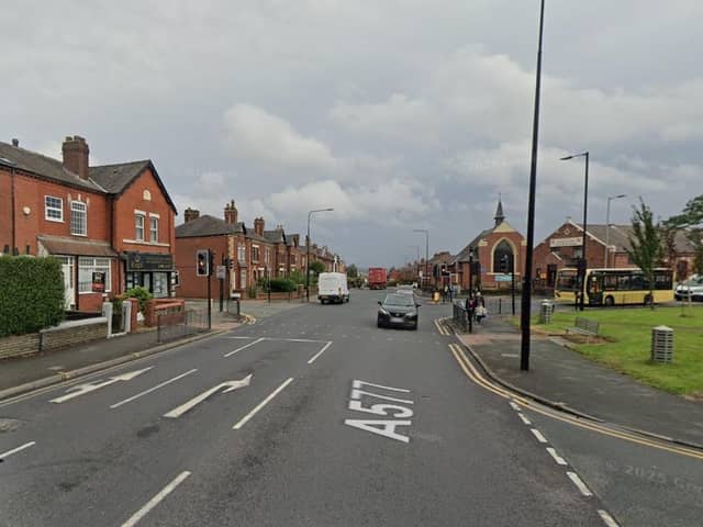 Ormskirk Road in Pemberton