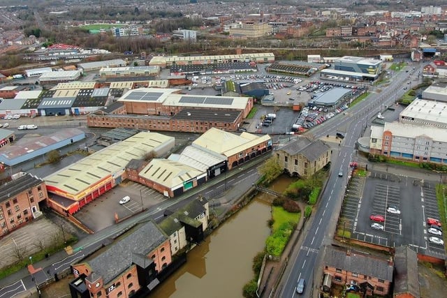 The Wigan Pier buildings (bottom left) have already undergone major renovation work and now only need fitting out once new event partners have been announced