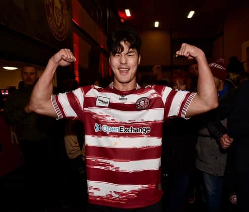 Wigan Warriors fan attended the fan zone at Robin Park Arena ahead of kick off.