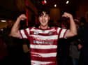 Wigan Warriors fan attended the fan zone at Robin Park Arena ahead of kick off.