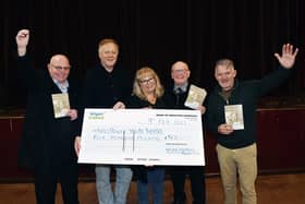Coun Michael McLoughlin, Willpower theatre directors Tim Smith and Caroline Joynt, Coun George Davies and Coun Lawrence Hunt