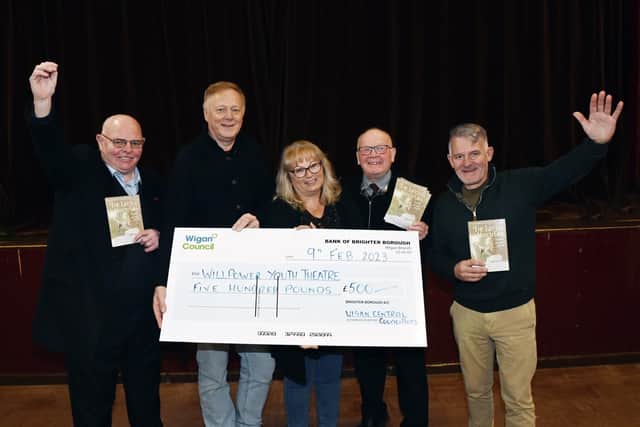 Coun Michael McLoughlin, Willpower theatre directors Tim Smith and Caroline Joynt, Coun George Davies and Coun Lawrence Hunt