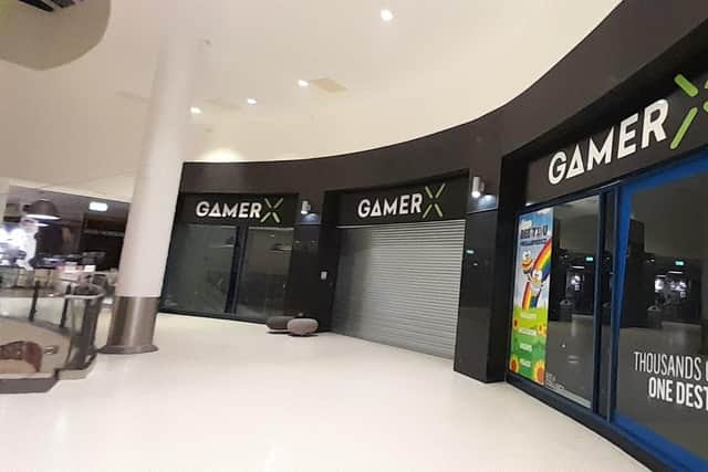 The new Gamer X store taking shape at Wigan's Grand Arcade