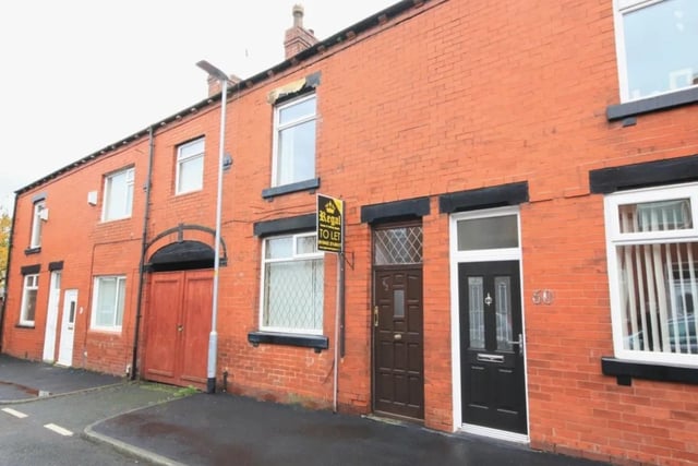 This three-bedroom terraced house is on the market for £95k