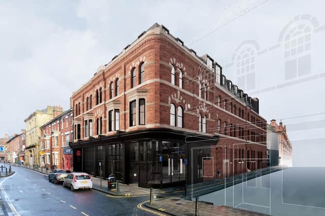 How "King Street Social" will look with a food hall on the ground floor and basement and apartments above. They are set to occupy what was previously Evolution and before that Liquid nightclubs. The work has stalled of late, however