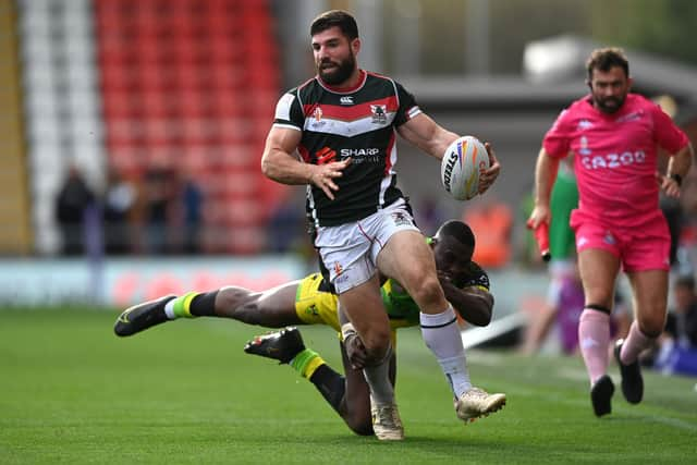 Abbas Miski in action for Lebanon (Photo by Gareth Copley/Getty Images)