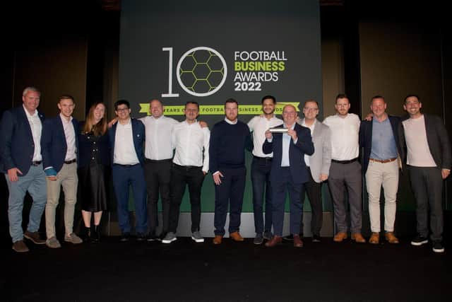Latics and partners Stadimax were big winners at the Football Business Awards